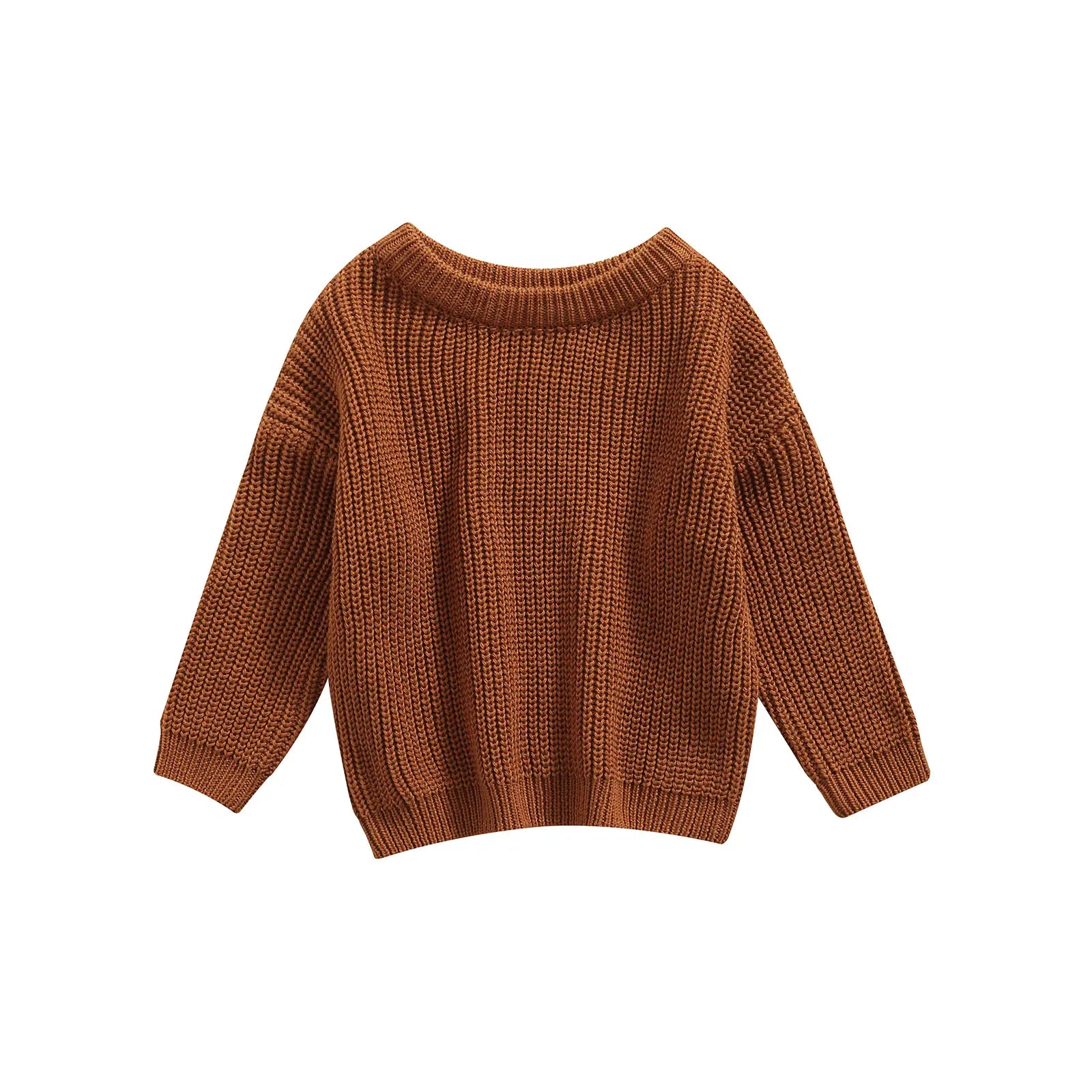 Baby Knit Sweater Long Sleeve Cotton Pullover for Newborns 0–9 Months