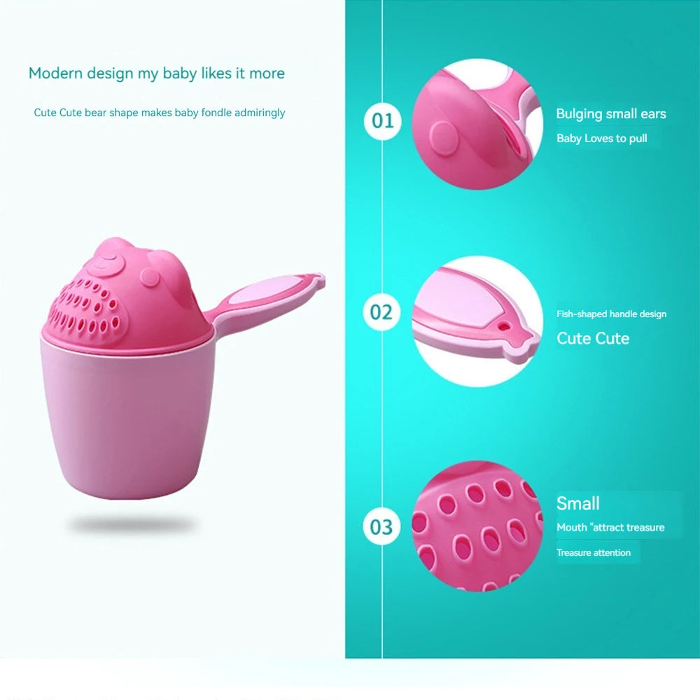 Cartoon Baby Shampoo Cup Bath Rinse Cup for Kids