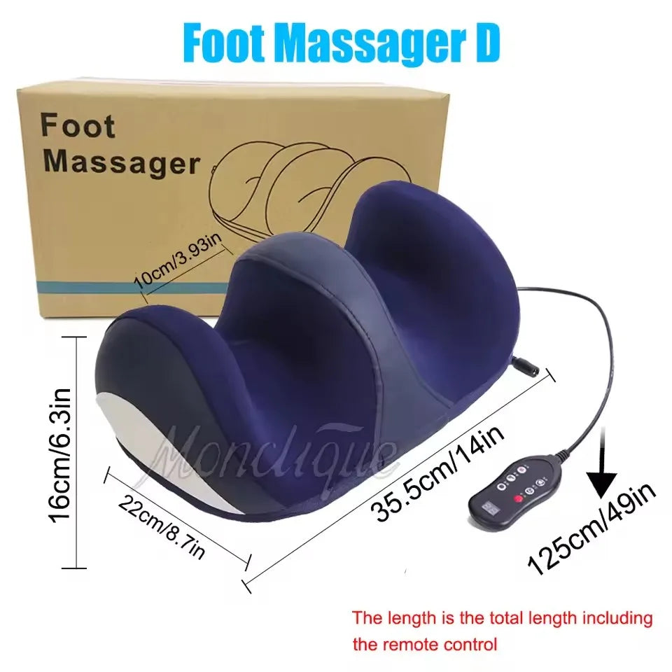 Electric Foot and Calf Massager with Heat Shiatsu Kneading for Relaxation