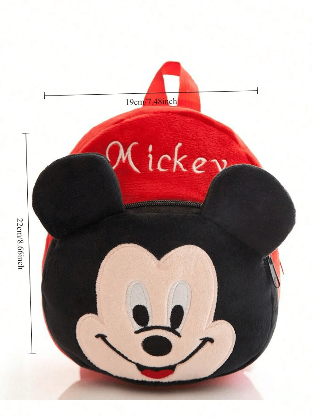 Cartoon Plush Backpack Stitch Mickey Pooh Cute School Bag for Kids
