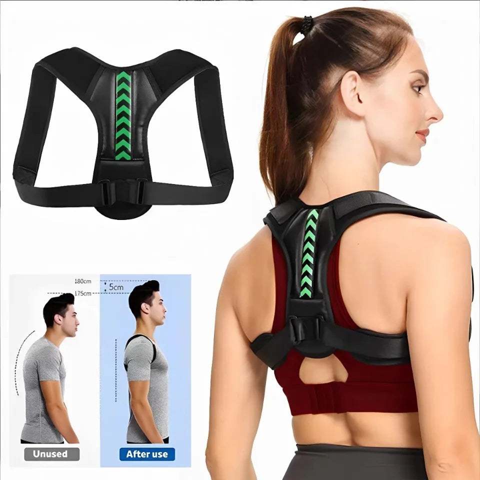 Posture Corrector Back Brace Adjustable Clavicle Spine Support Shoulder Belt