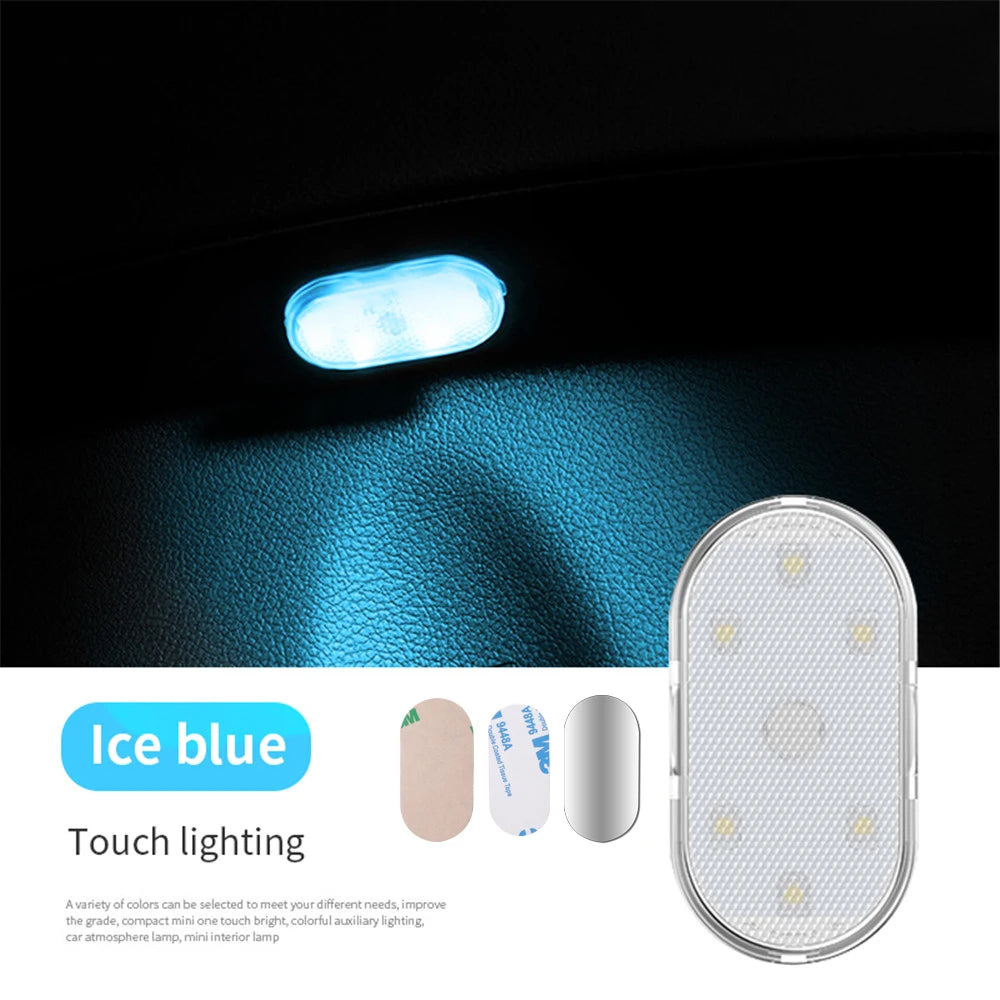 Wireless LED Car Interior Touch Light USB Rechargeable