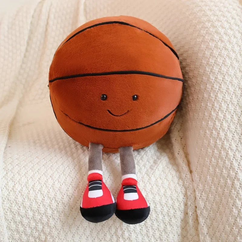 Football Basketball Plush Pet Toy for Dogs and Cats