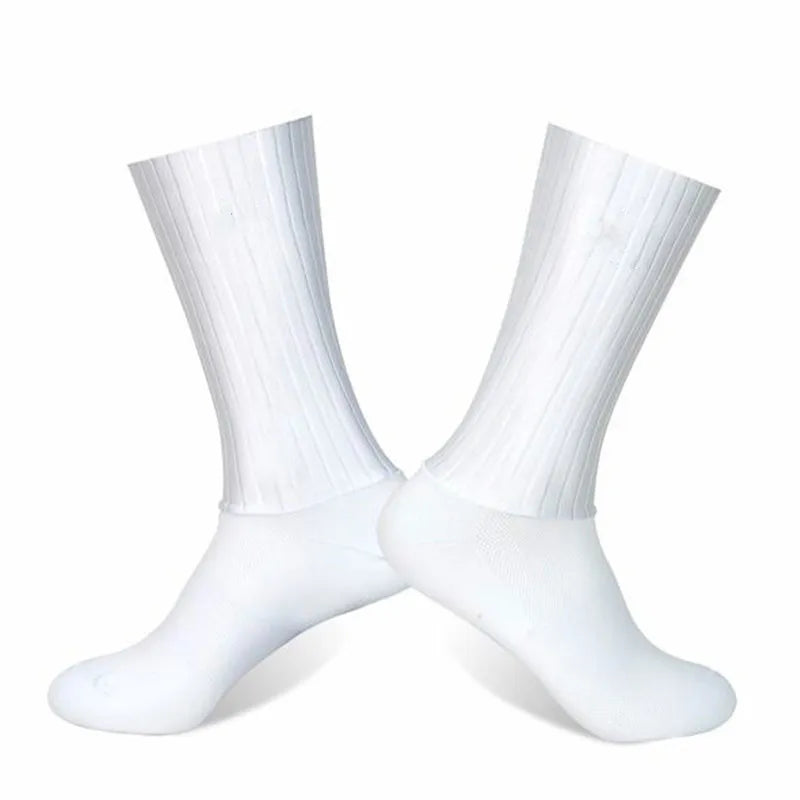 Aero Cycling Anti Slip Silicone Socks Men Breathable Sports Cycling Running Socks
