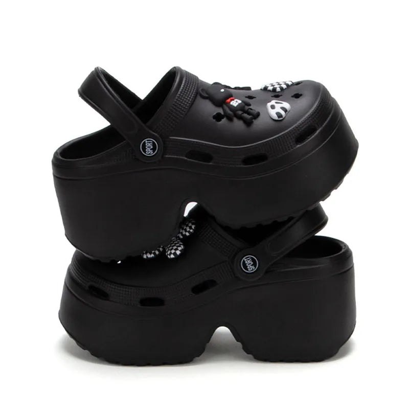 Women’s Chunky Platform Clogs Closed Toe Non Slip Summer Sandals