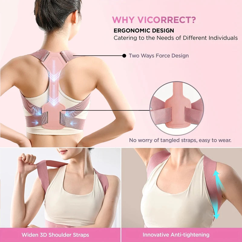 Invisible Posture Corrector Belt Breathable Adjustable Back Neck Support