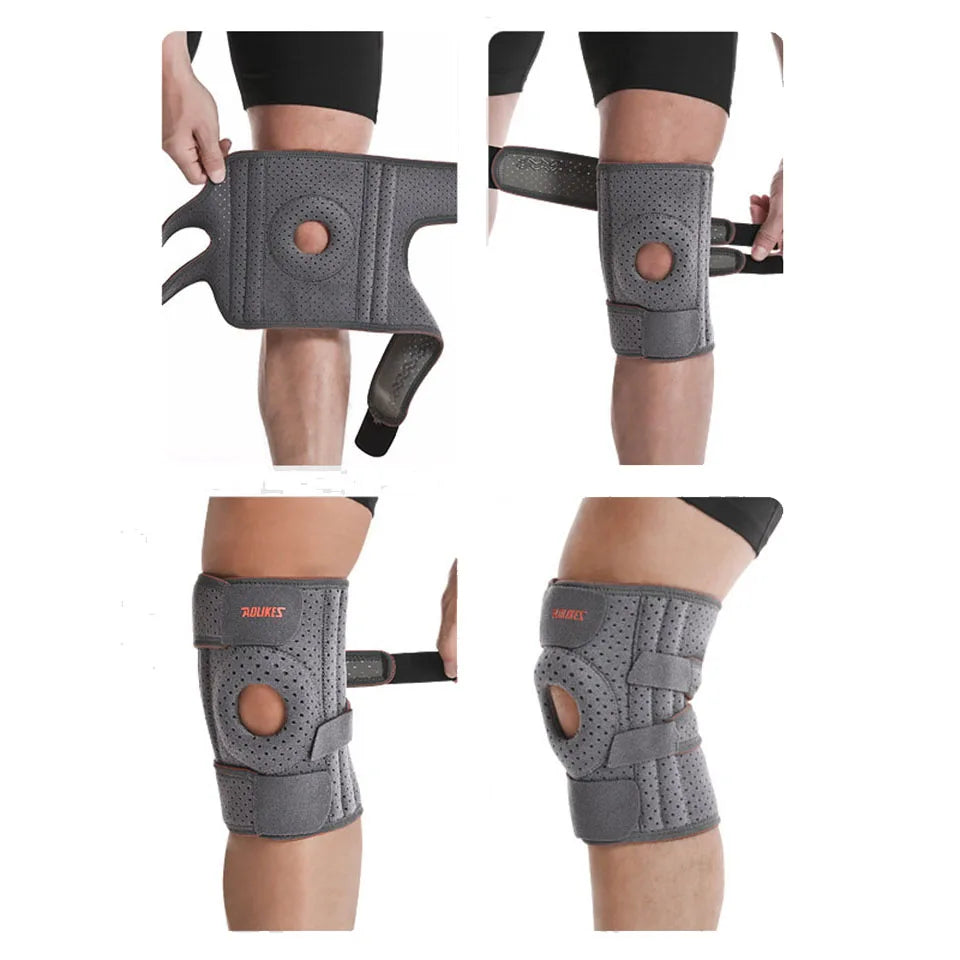 Knee Brace with Stabilizers Patella Support Running Cycling Climbing Knee Support