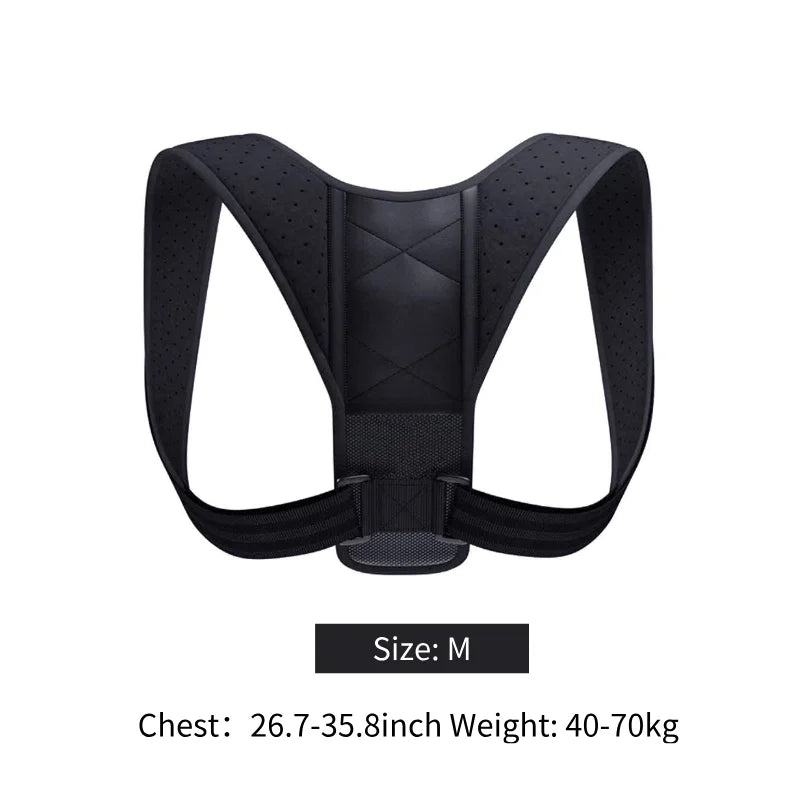 Posture Corrector Belt Back Support Brace Breathable Hunchback Sitting Posture Correction Unisex