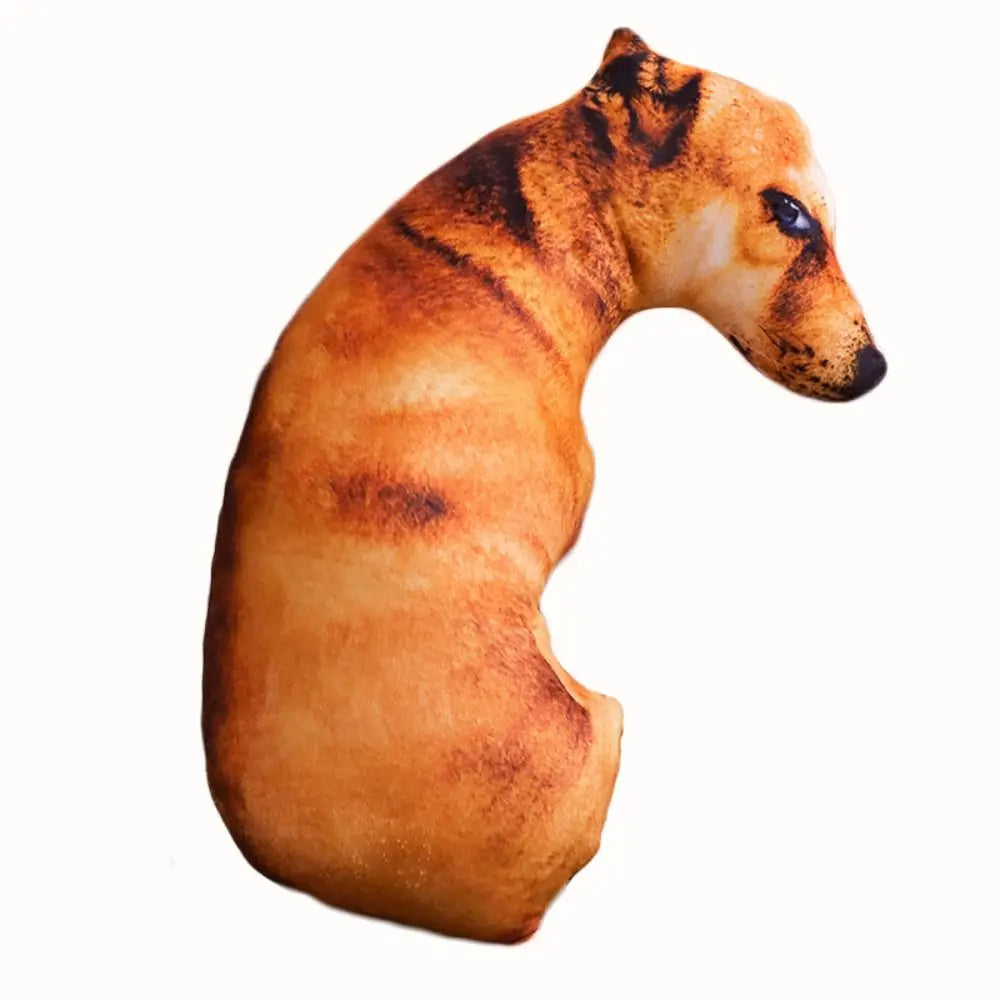 Lifelike Hound Dog Plush Pillow for Sofa Office