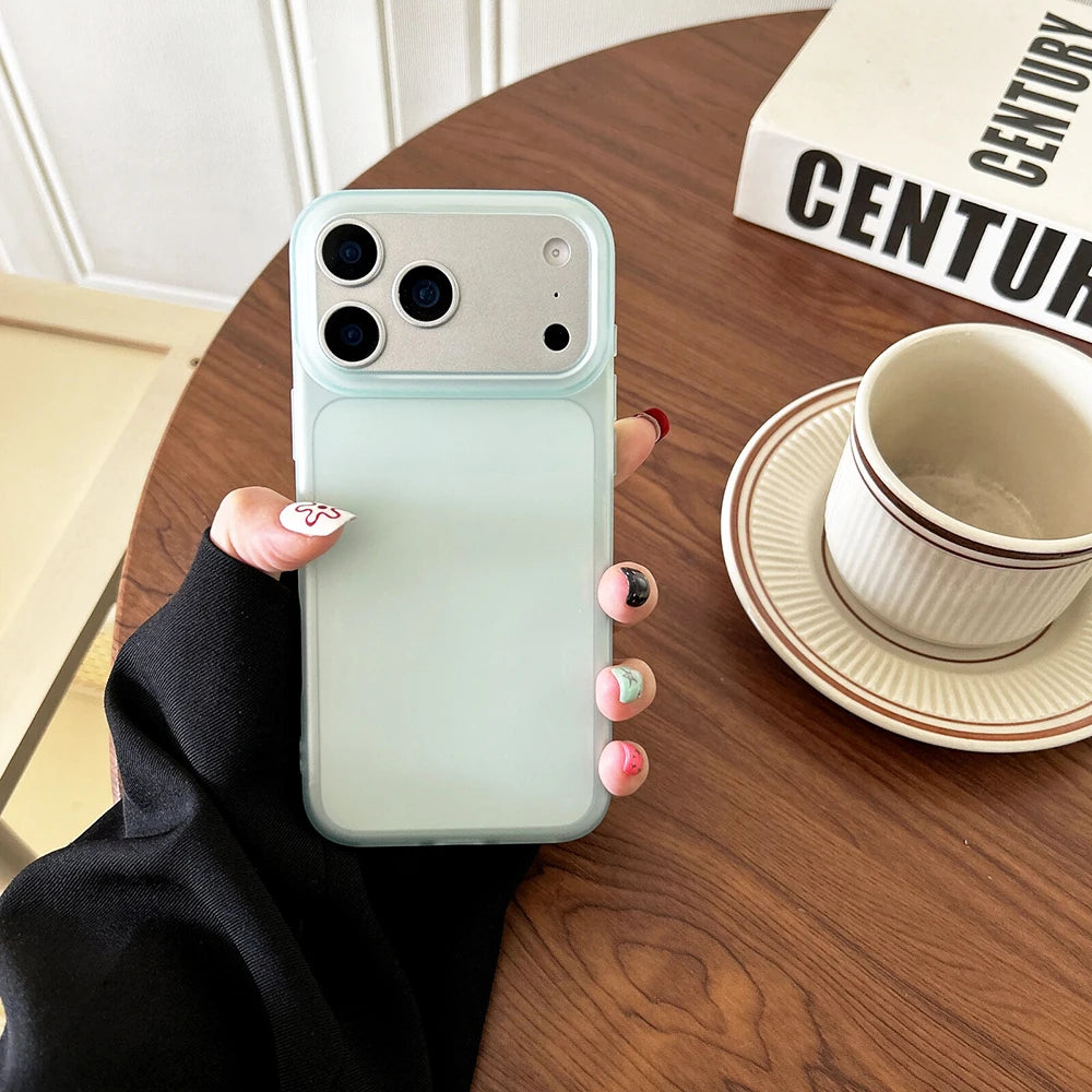 Transparent Candy Color Matte Silicone iPhone Case