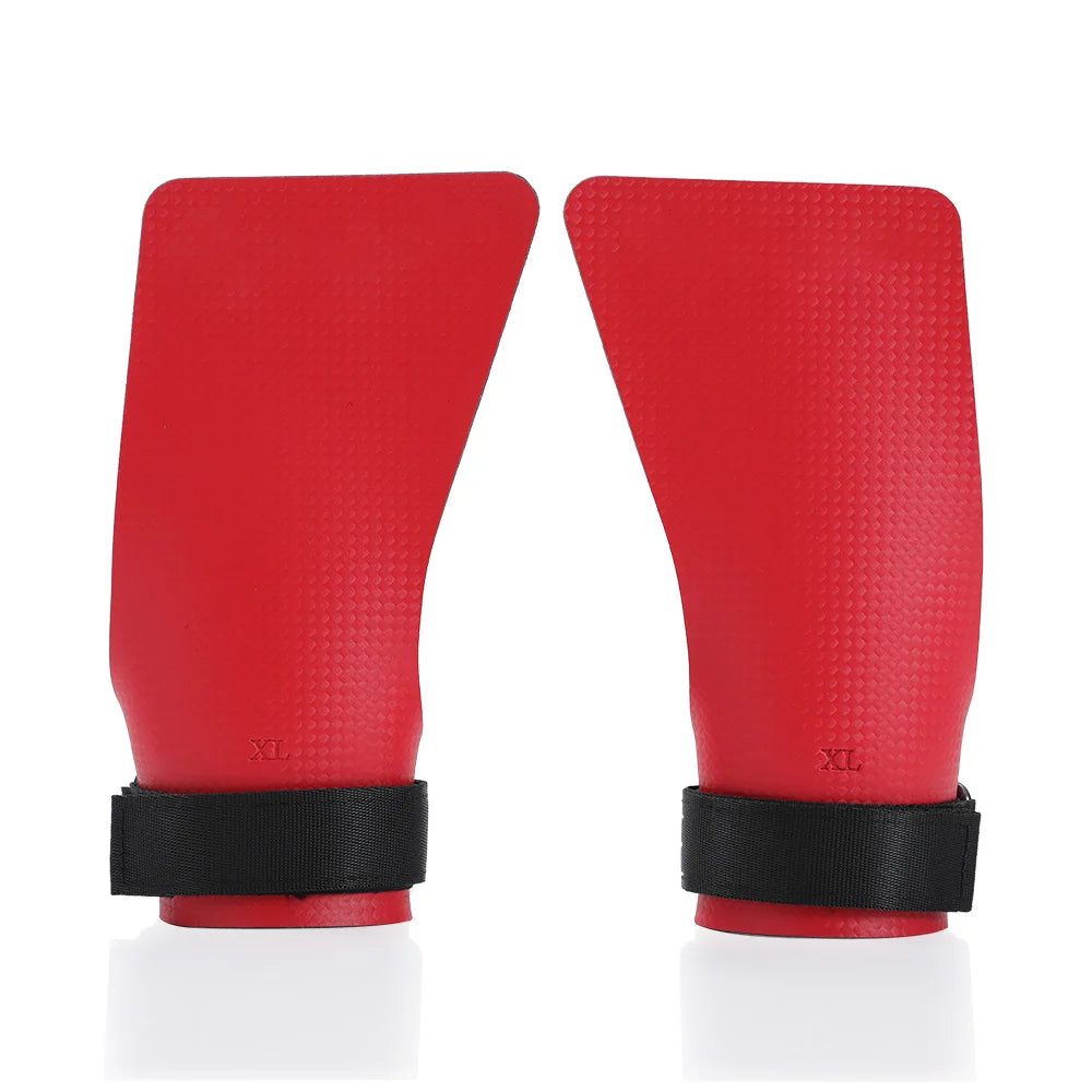 Carbon Fiber No Finger Hole Hand Grips Crossfit Pull Up Gym Palm Protector