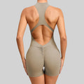 Women Sleeveless Sports Jumpsuit Yoga Gym Romper One Piece Workout Bodysuit