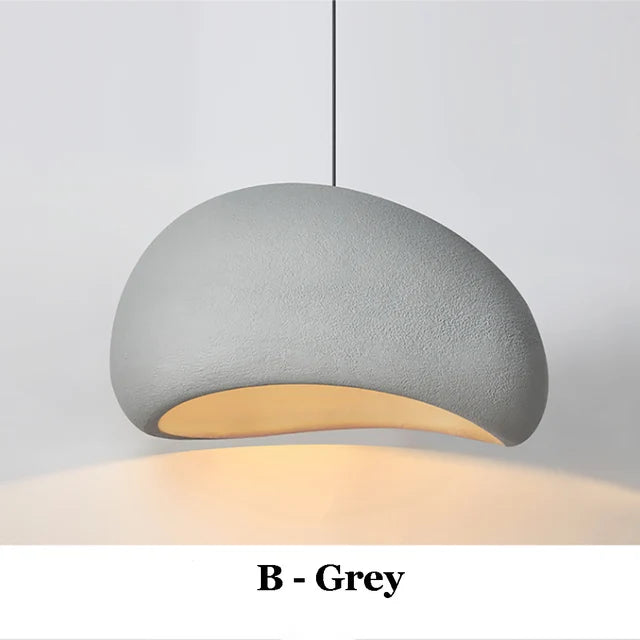 Nordic Pendant Lamp Wabi Sabi LED Ceiling Light Chandelier Living Room Dining