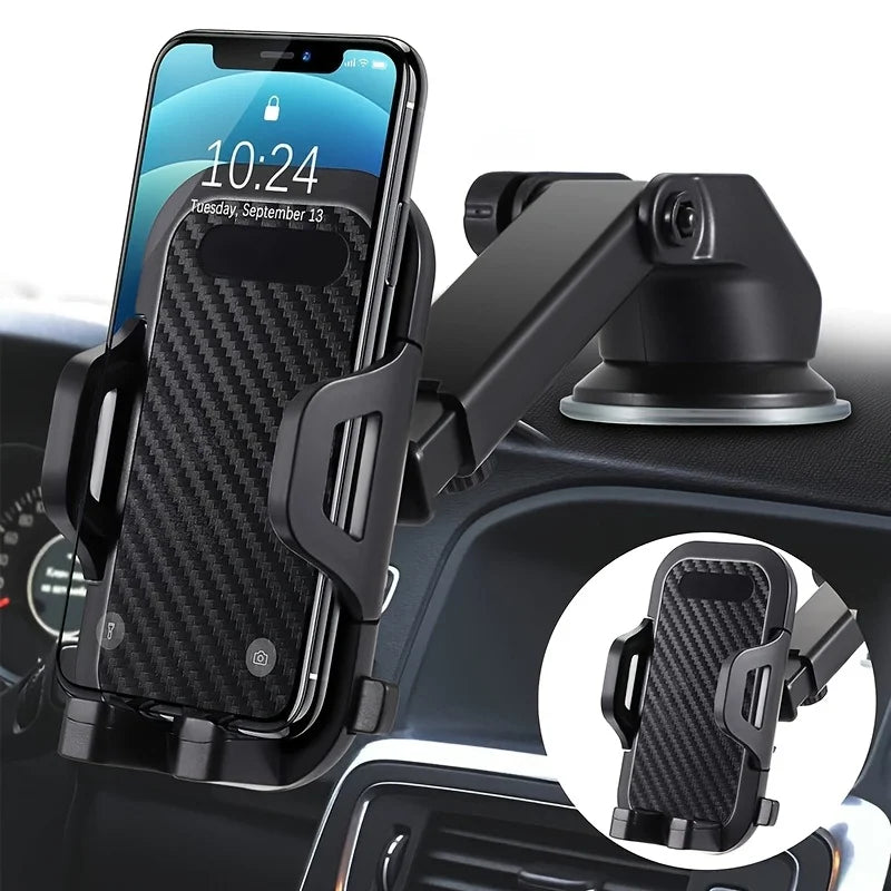 Car Phone Holder Mount – Suction Cup Dashboard Windshield Smartphone Stand