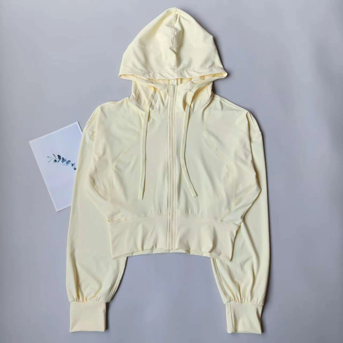Women’s Hooded Quick Dry Sports Jacket Long Sleeve Running Yoga Cardigan