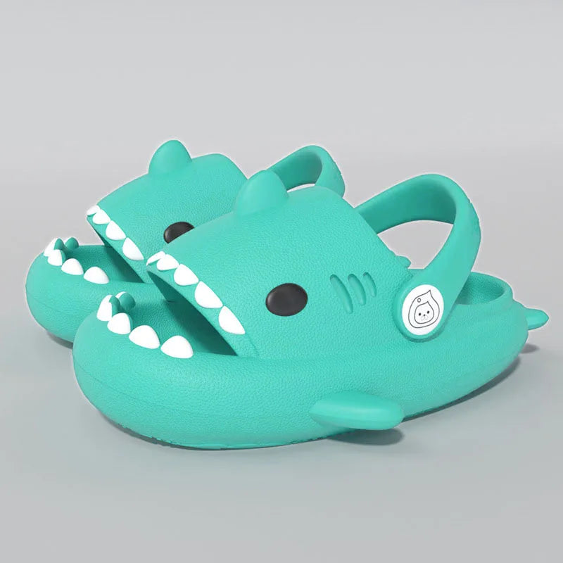 Kids Shark Summer Sandals Non Slip Soft Sole Slippers