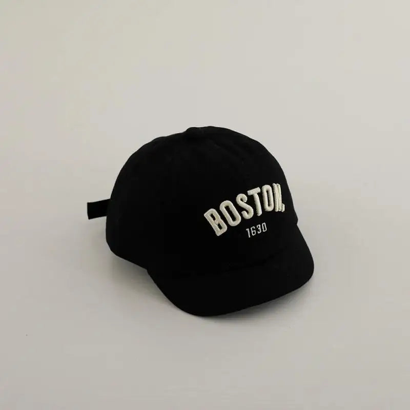 Kids Embroidery Baseball Cap Cotton Sun Hat Letter Peaked Cap Boys Girls Casual