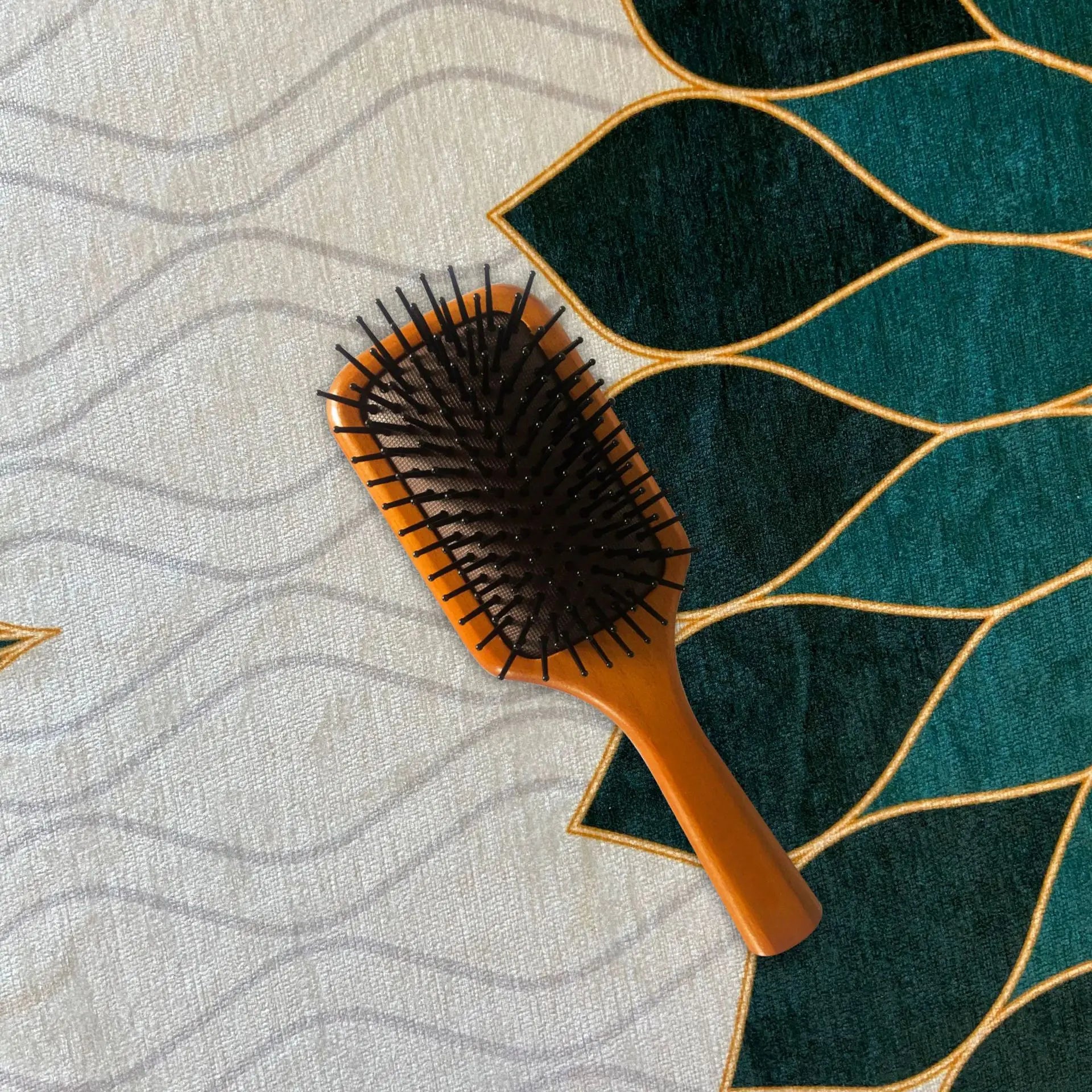 Wood Bamboo Hair Comb Air Cushion Scalp Massage Anti Hair Loss Brush