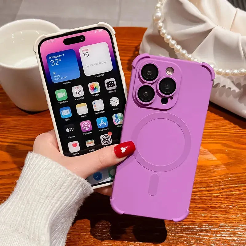 Magnetic Shockproof Silicone Bumper iPhone Case