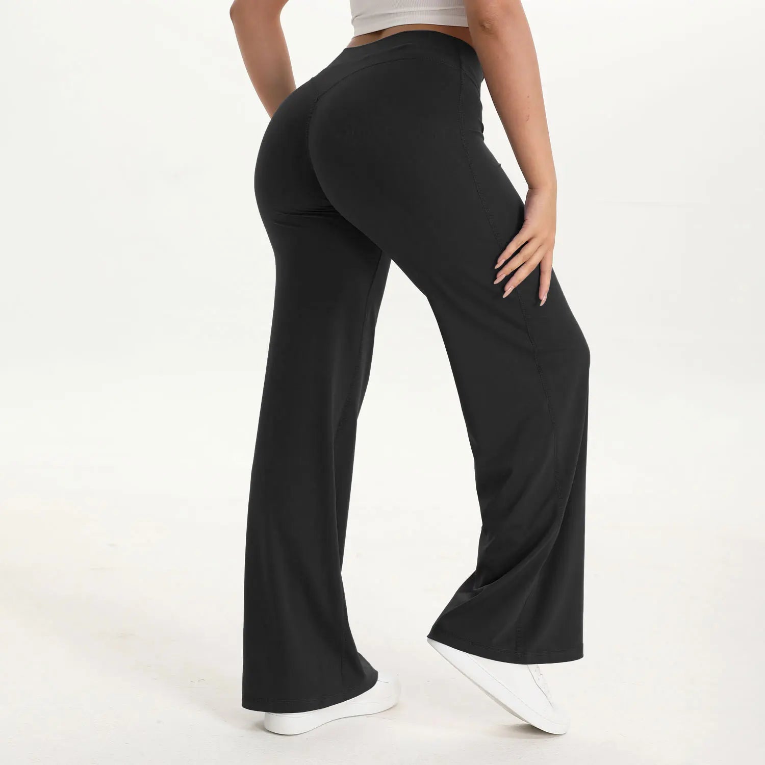 Flare Yoga Pants Women High Waist Bootcut Gym Leggings Fitness Trousers
