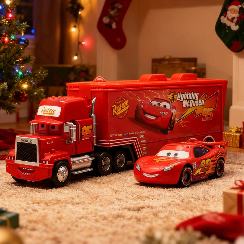 Lightning McQueen Cars Truck Set Racing Toy Gift for Boys