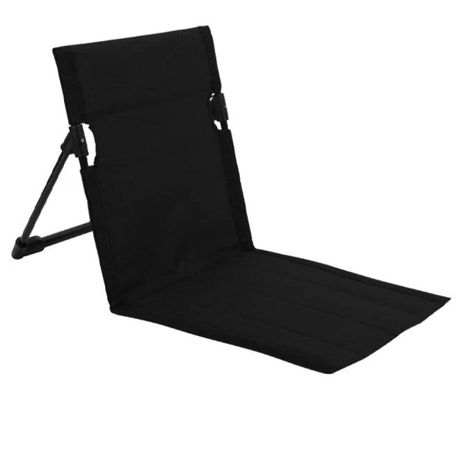 Foldable Camping Floor Chair Oxford Cloth Backrest Cushion