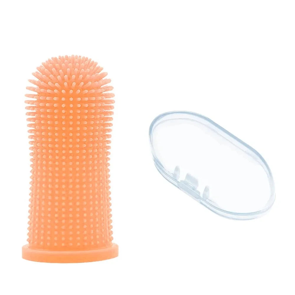 Soft Pet Finger Toothbrush – Silicone Dental Brush for Dogs and Cats