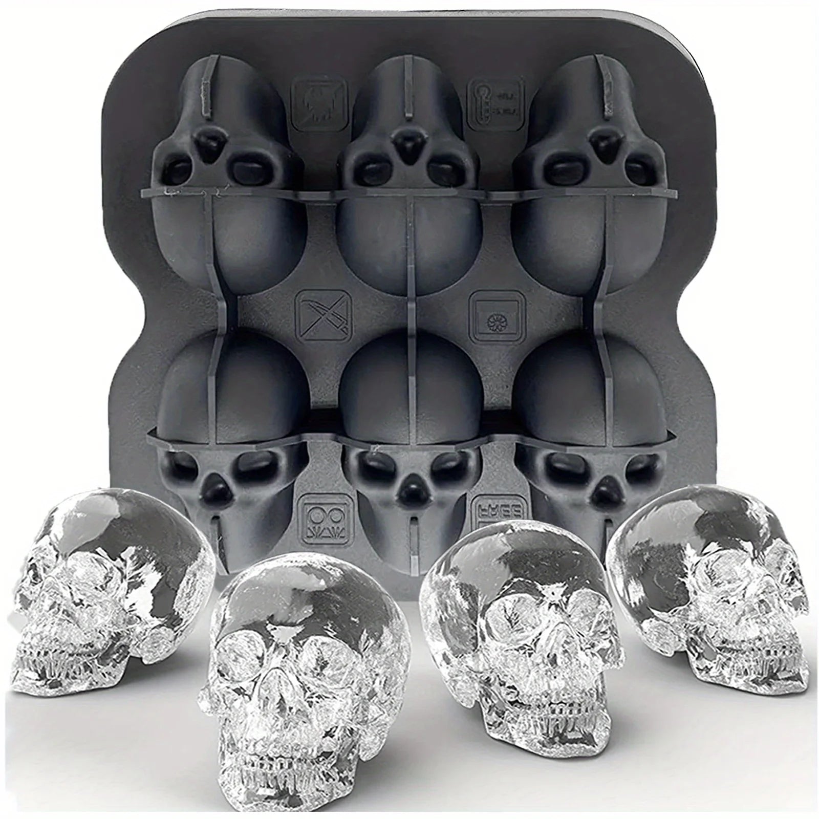 3D Skull Ice Mold