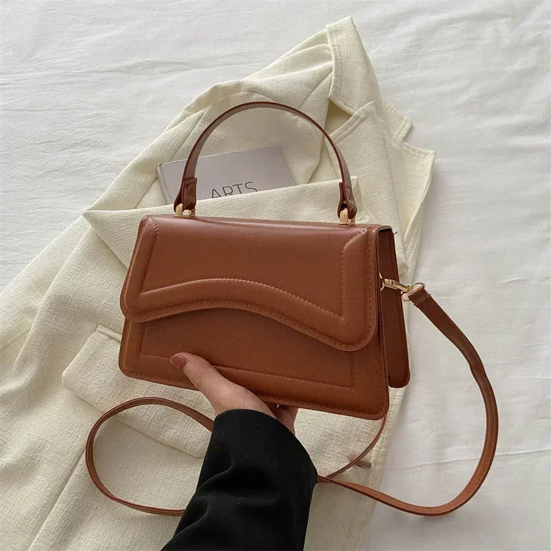 Women PU Leather Crossbody Handbag Small Shoulder Messenger Bag