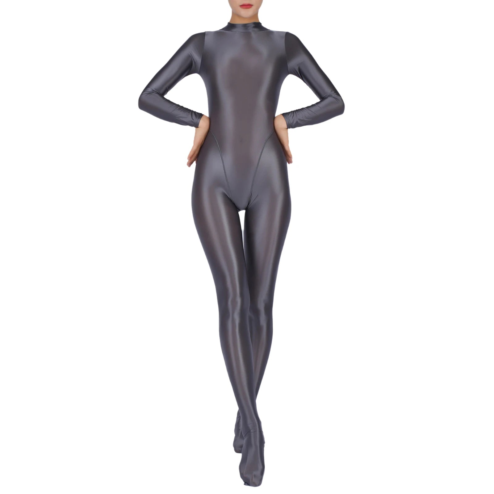 Women Long Sleeve Full Body Jumpsuit Yoga Sports Bodysuit