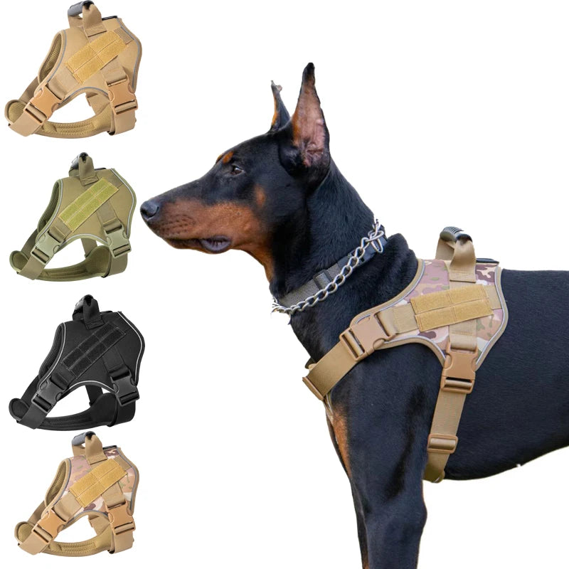 Tactical Dog Harness Training Vest for Small Medium Large Dogs