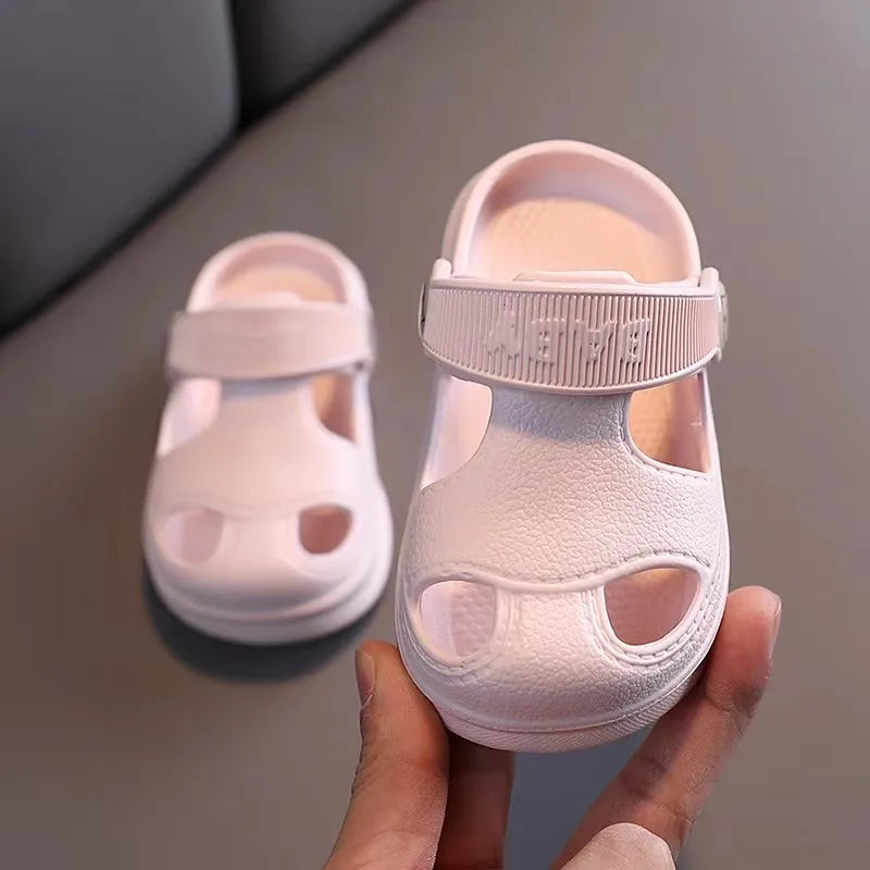 Kids Cartoon Beach Sandals Soft Non Slip EVA Clogs for Boys & Girls 1–5 Years
