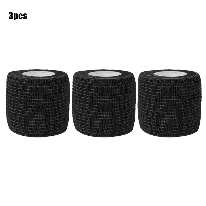 Self Adhesive Elastic Sports Bandage Black Cohesive Wrap Wrist Ankle Support Tape