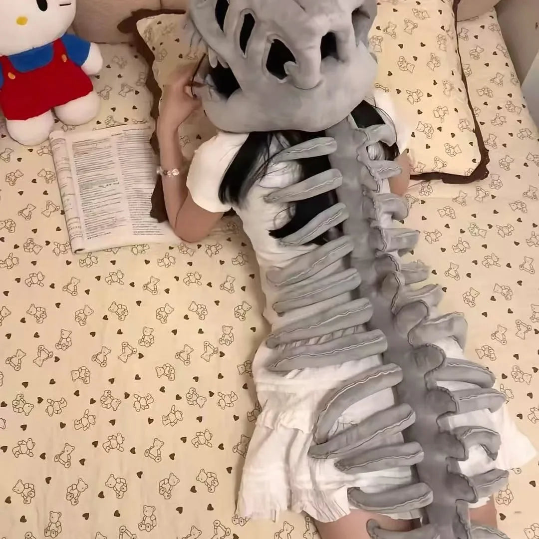 Realistic Dinosaur Skeleton Costume 75/115CM Plush Cosplay Set