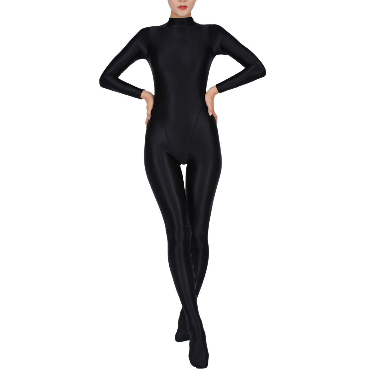 Women Long Sleeve Full Body Jumpsuit Yoga Sports Bodysuit