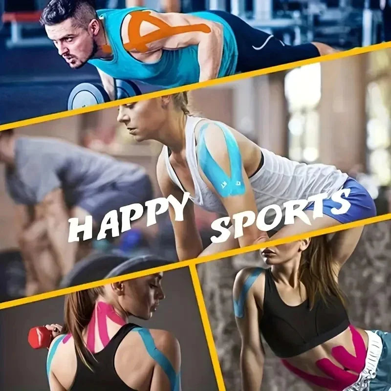 Waterproof Kinesiology Sports Tape Elastic Muscle Support Athletic Bandage Face Lifting Tape