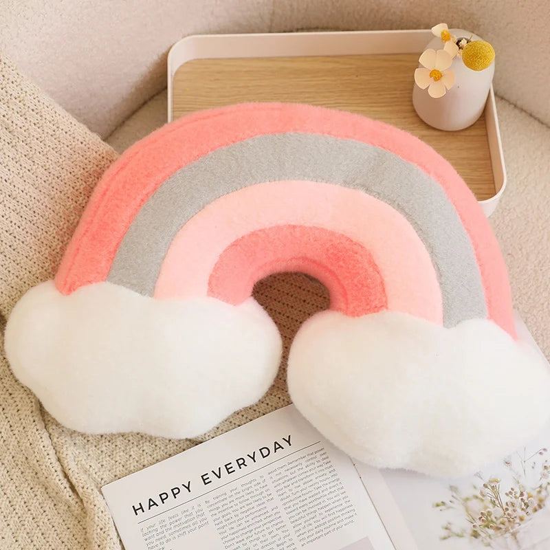 Plush Moon Star Rainbow Cushion Soft Stuffed Cartoon Pillow Home Decor Gift