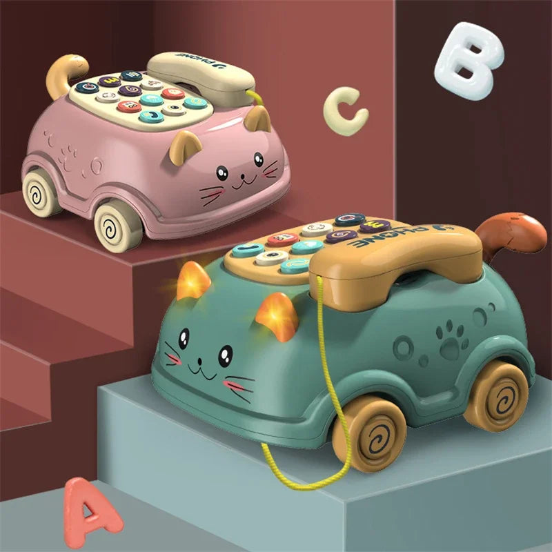 3 in 1 Musical Baby Phone Toy with Lights