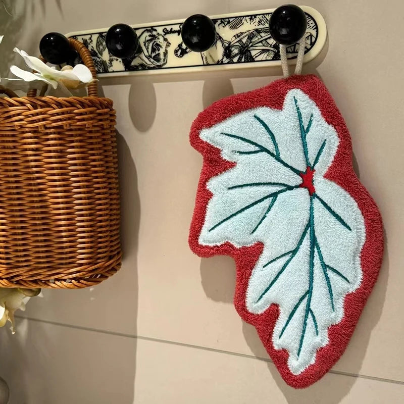 Super Absorbent Hand Towel Kitchen Bathroom Hanging Cleaning Cloth Handkerchief