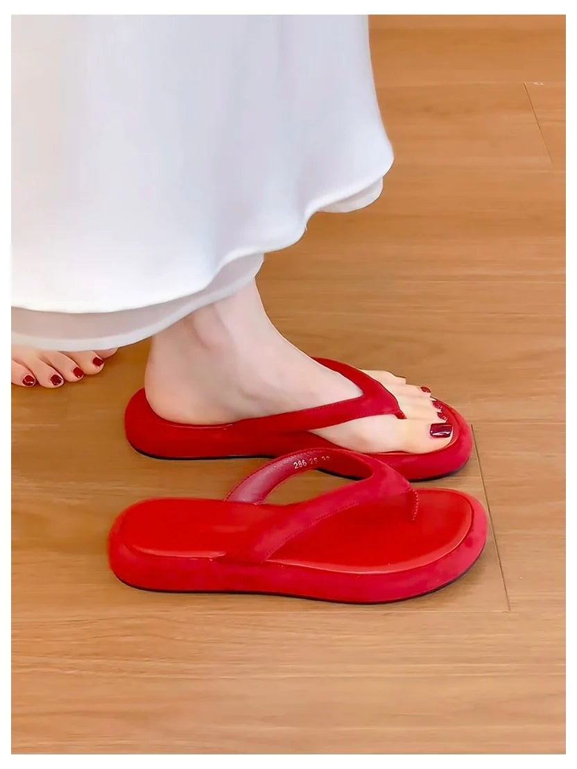 Women Summer Slides Flat Open Toe Casual Beach Slippers Outdoor Sandals