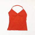 Longline Strappy Yoga Top Women Built In Bra Gym Fitness Halter Vest