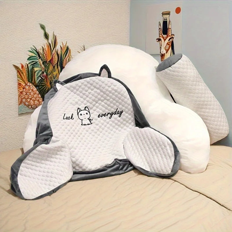 Adjustable Reading Pillow Ergonomic Back Support Cushion for Bed Sofa Floor