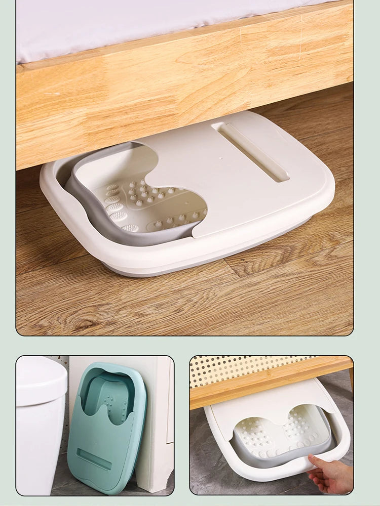 Foldable Foot Spa Bucket Portable Foot Bath Massage Basin
