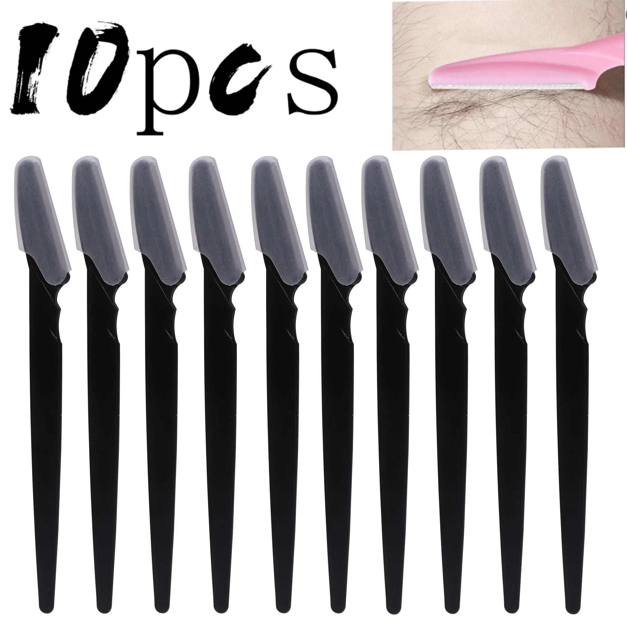 Eyebrow Razor Set Women Men Shaver Trimmer Hair Face Safe Protective Cover