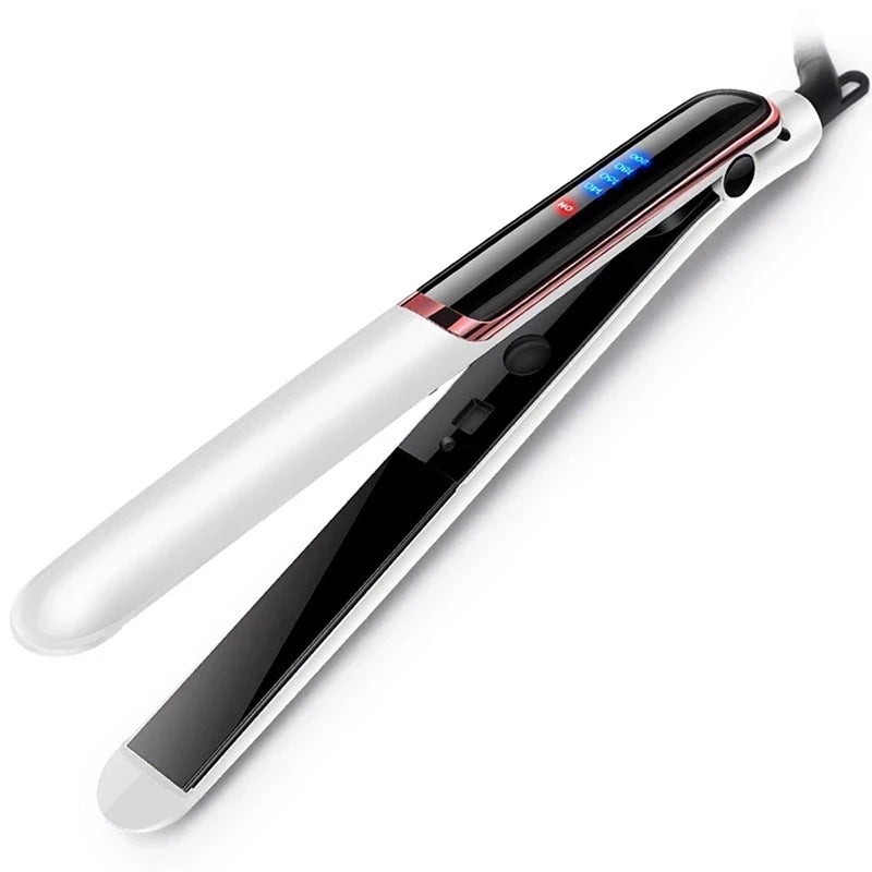 Professional Ceramic Ionic Hair Straightener Fast Heat Flat Iron Negative Ion LCD Display