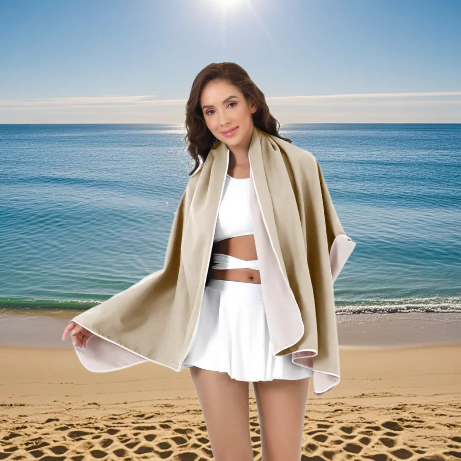 Oversized Microfiber Beach Towel Quick Dry Sand Free Soft Absorbent Towel
