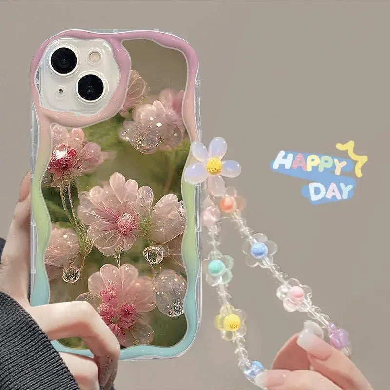 Flower Bracelet Wrist Strap iPhone Case
