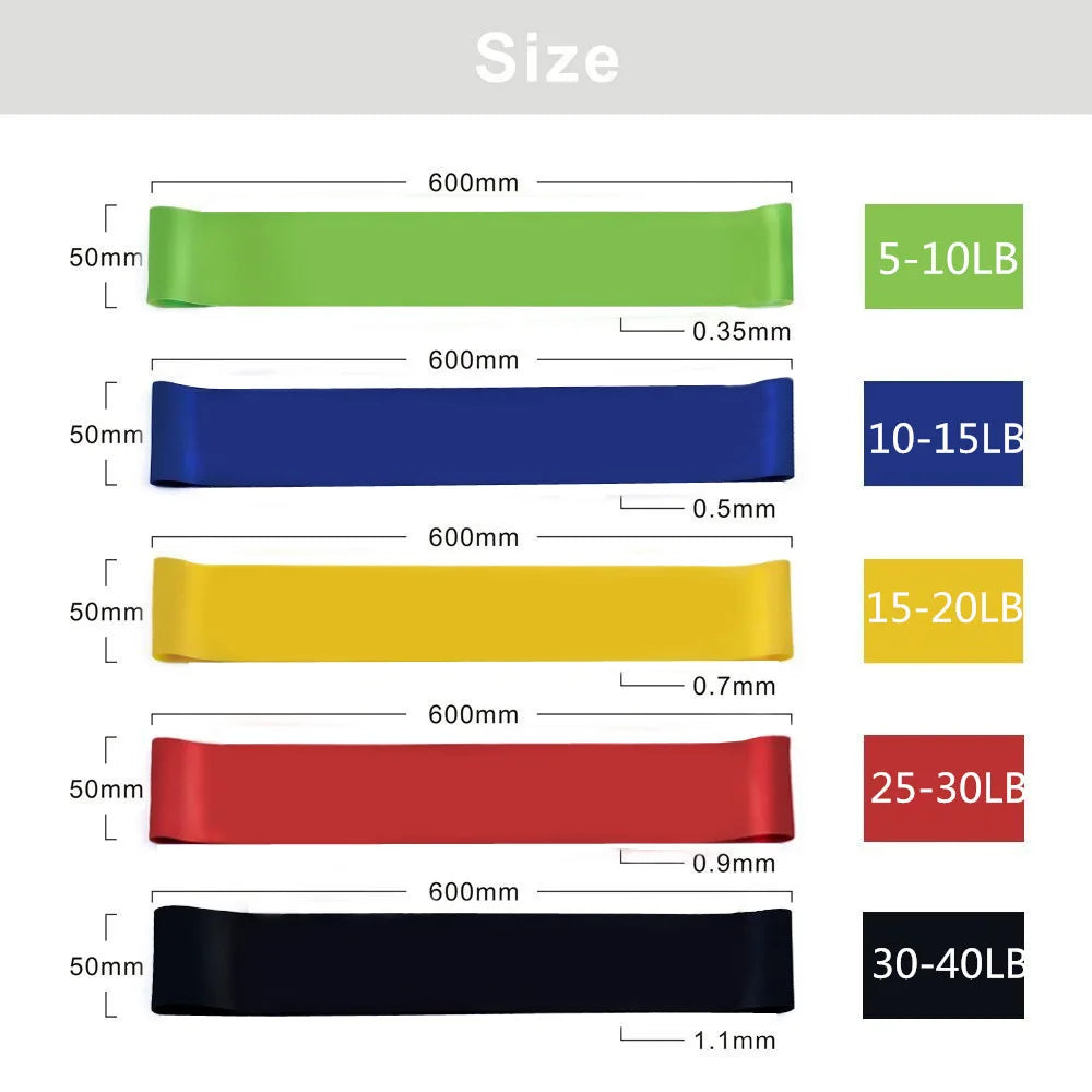 Resistance Bands Set Workout Loop Bands Fitness Elastic Bands for Home Gym Yoga Training