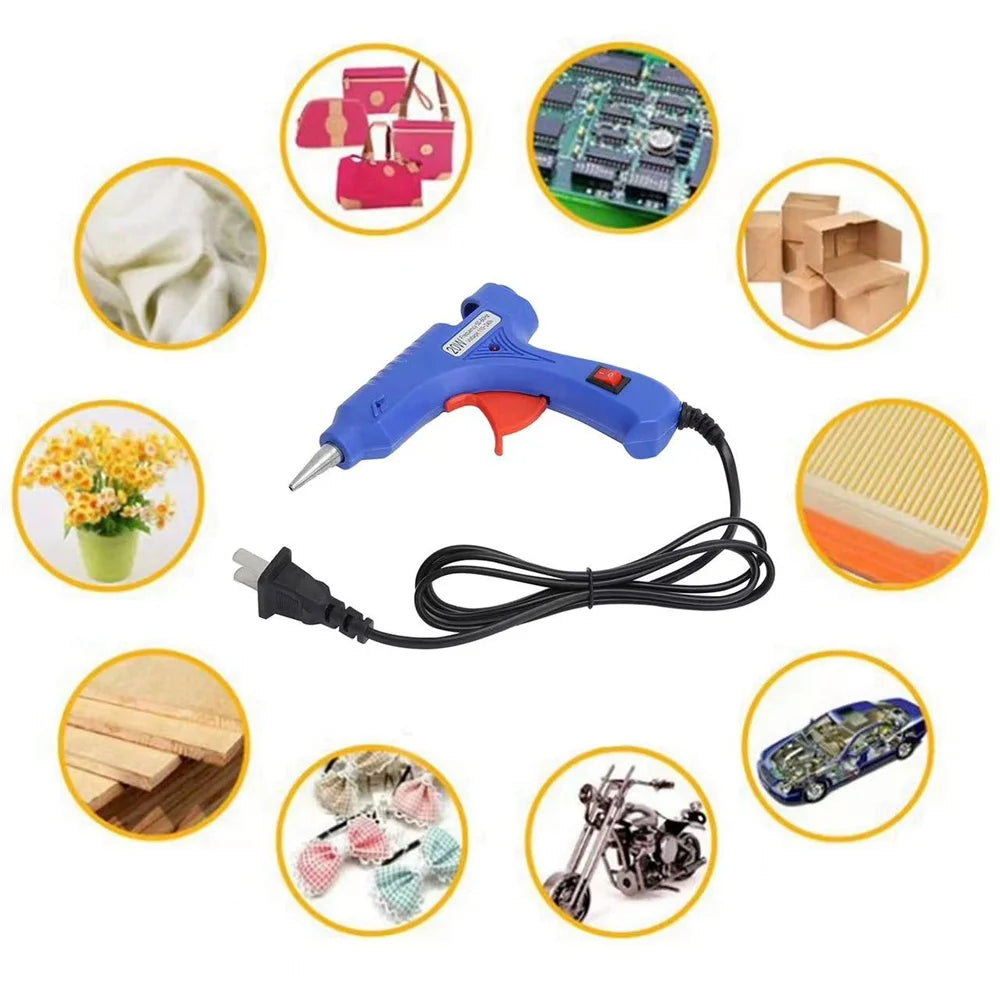 Mini Hot Glue Gun 20W – DIY Craft & Repair Tool with Glue Sticks