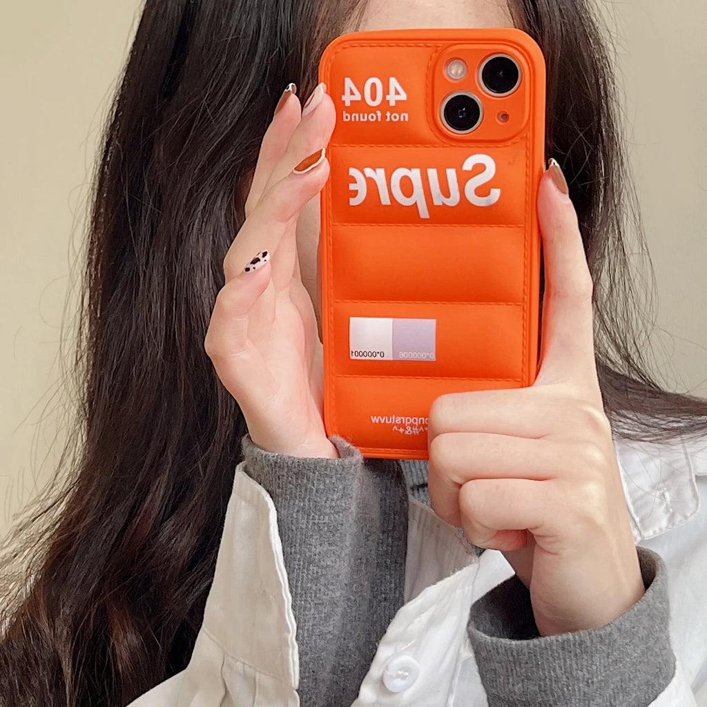 Puffer Down Jacket Silicone iPhone Case